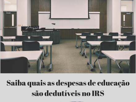 Saiba quais as despesas de educação são dedutíveis no IRS